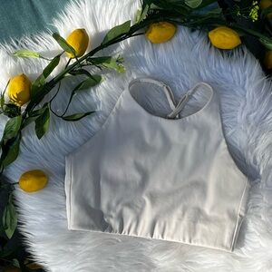 ⚡️SOLD⚡️girlfriend collective • Ivory Topanga Halter Bra